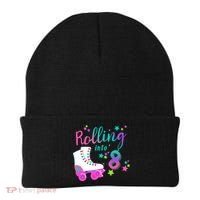 Roller Skate Birthday Shirt 5th 80's Outfit Decades Party Beanie thumb 0