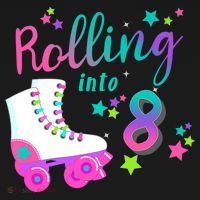 Roller Skate Birthday Shirt 5th 80's Outfit Decades Party Women's Hoodie thumb 2