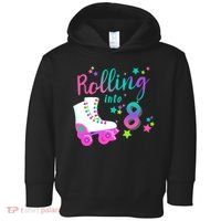 Roller Skate Birthday Shirt 5th 80's Outfit Decades Party Toddler Hoodie thumb 0