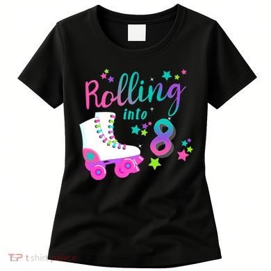 Roller Skate Birthday Shirt 5th 80's Outfit Decades Party Women's T-Shirt