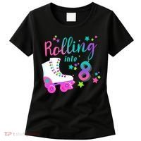 Roller Skate Birthday Shirt 5th 80's Outfit Decades Party Women's T-Shirt thumb 0
