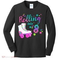 Roller Skate Birthday Shirt 5th 80's Outfit Decades Party Kids Long Sleeve Shirt thumb 0