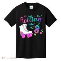 Roller Skate Birthday Shirt 5th 80's Outfit Decades Party Kids T-Shirt thumb 0