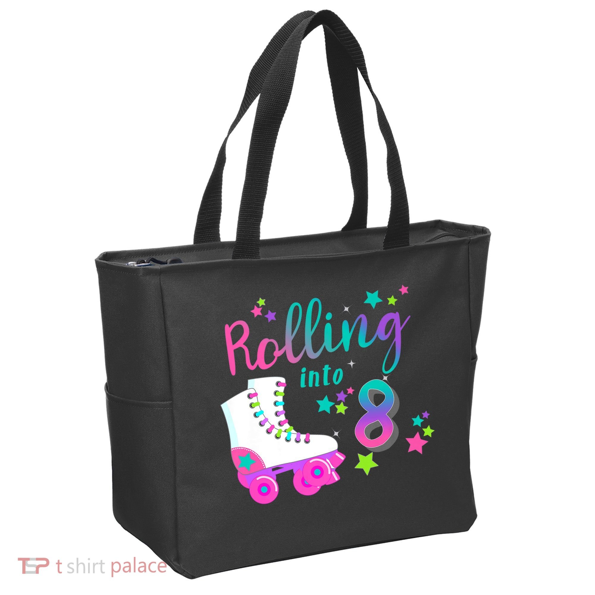 Roller Skate Birthday Shirt 5th 80's Outfit Decades Party Tote Bag