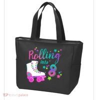 Roller Skate Birthday Shirt 5th 80's Outfit Decades Party Tote Bag thumb 3