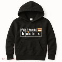 Read SMore Books Camping Themed Literacy Night Kids Hoodie thumb 0