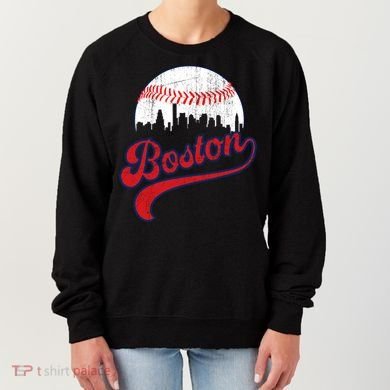 Retro Skyline Boston Baseball Meaningful Gift Women's Sweatshirt