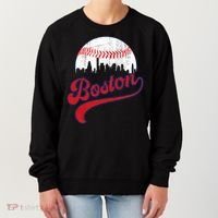 Retro Skyline Boston Baseball Meaningful Gift Women's Sweatshirt thumb 0