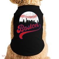 Retro Skyline Boston Baseball Meaningful Gift Doggie Tank thumb 0