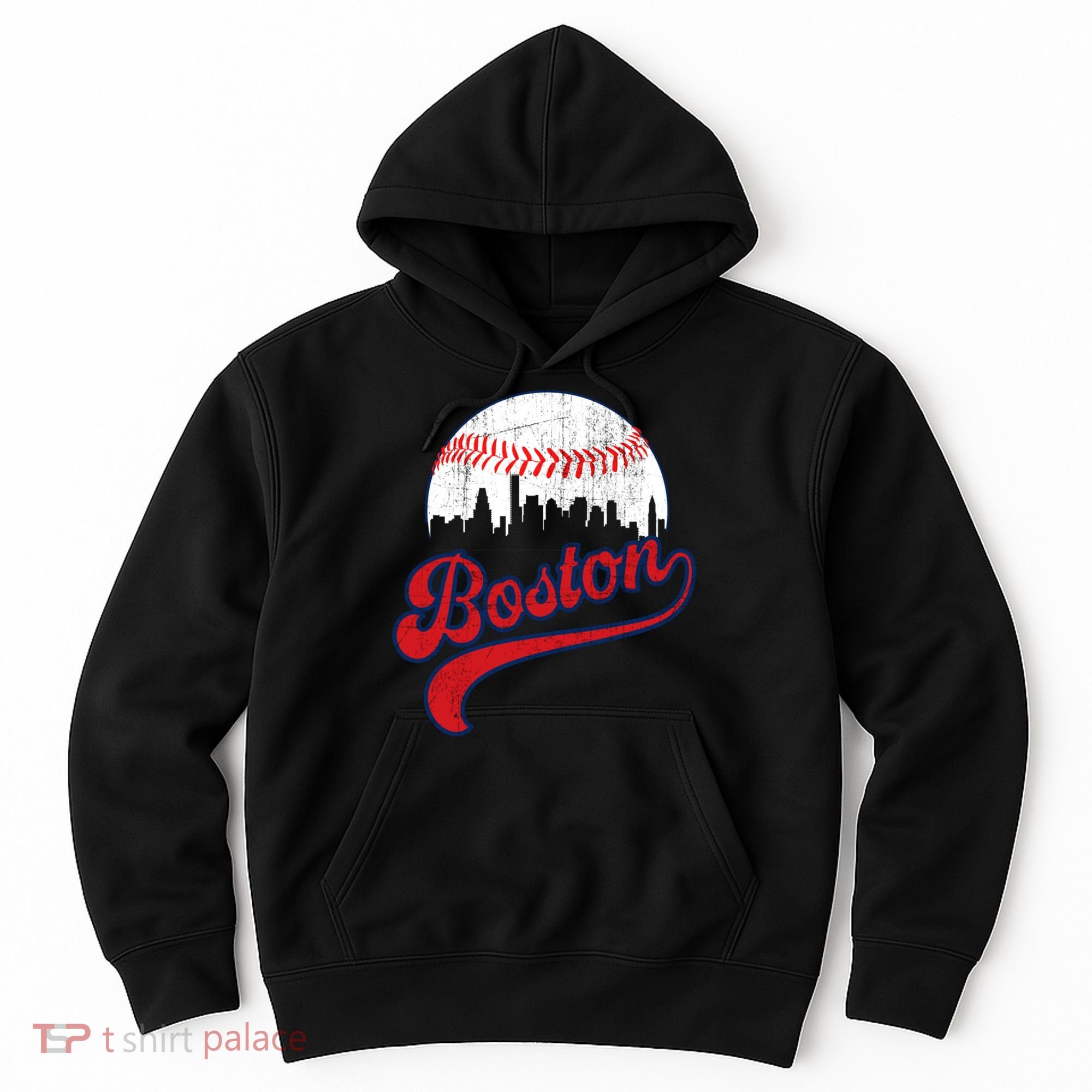 Retro Skyline Boston Baseball Meaningful Gift Hoodie