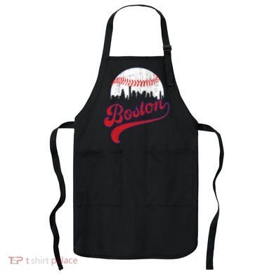 Retro Skyline Boston Baseball Meaningful Gift Apron