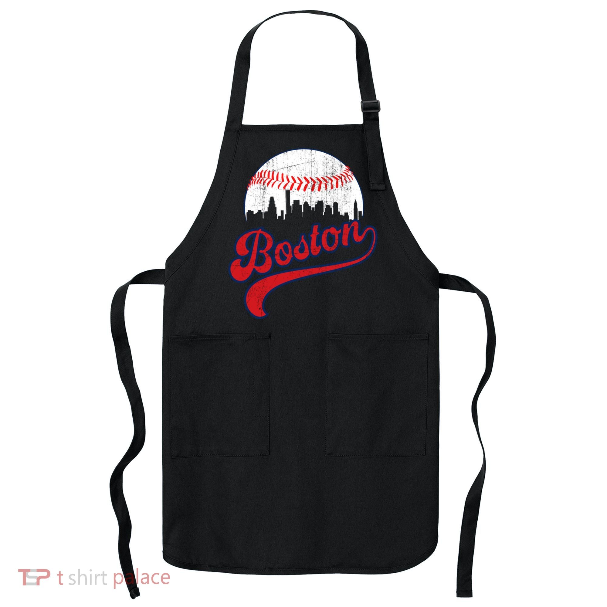 Retro Skyline Boston Baseball Meaningful Gift Apron