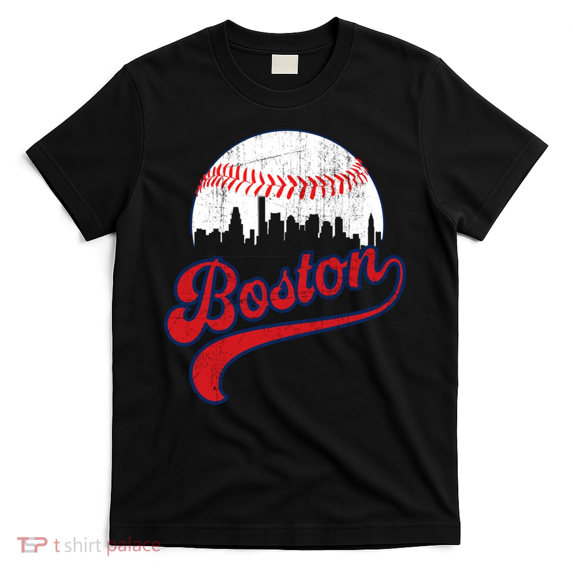Retro Skyline Boston Baseball Meaningful Gift T-Shirt
