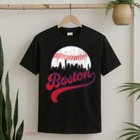 Retro Skyline Boston Baseball Meaningful Gift T-Shirt thumb 2