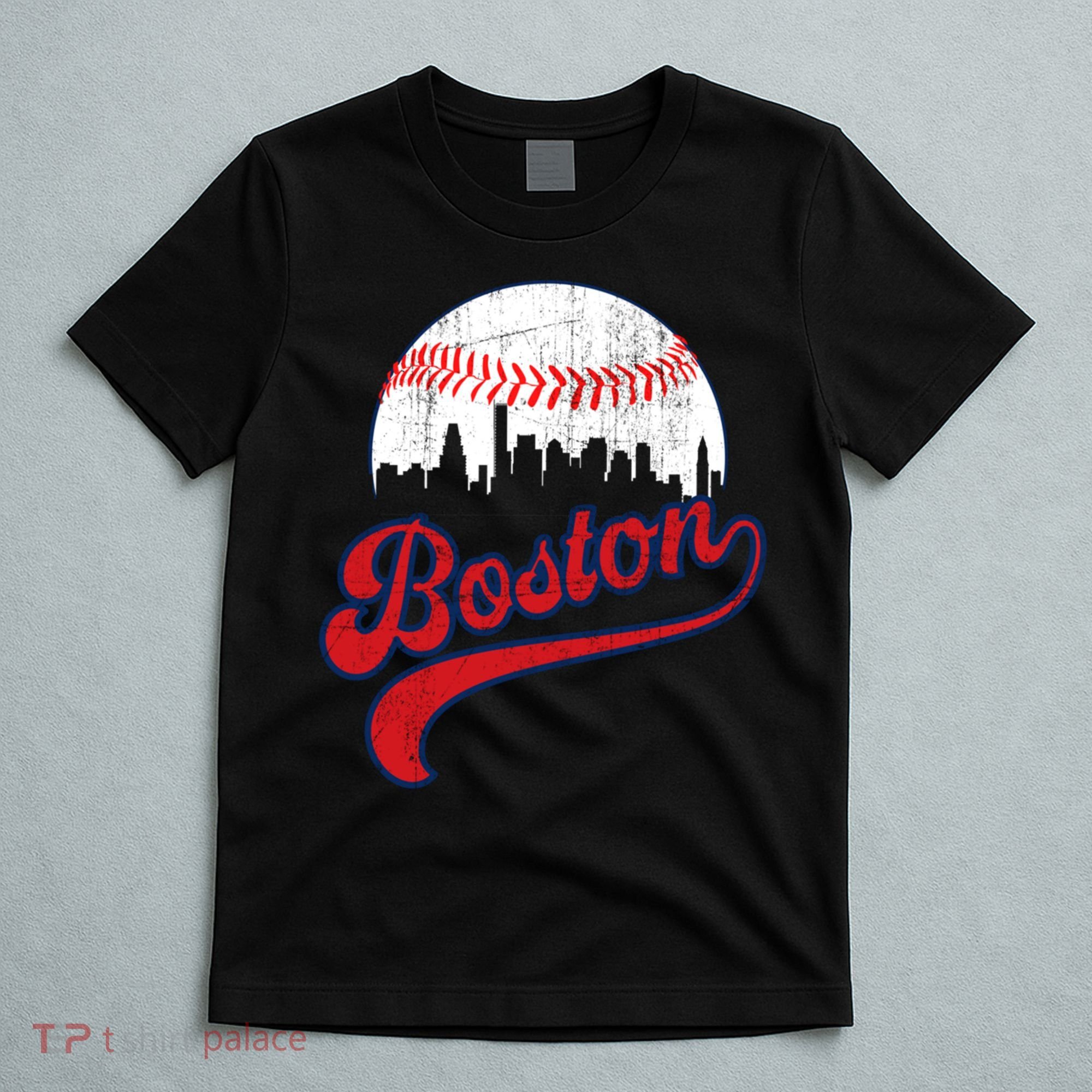 Retro Skyline Boston Baseball Meaningful Gift T-Shirt