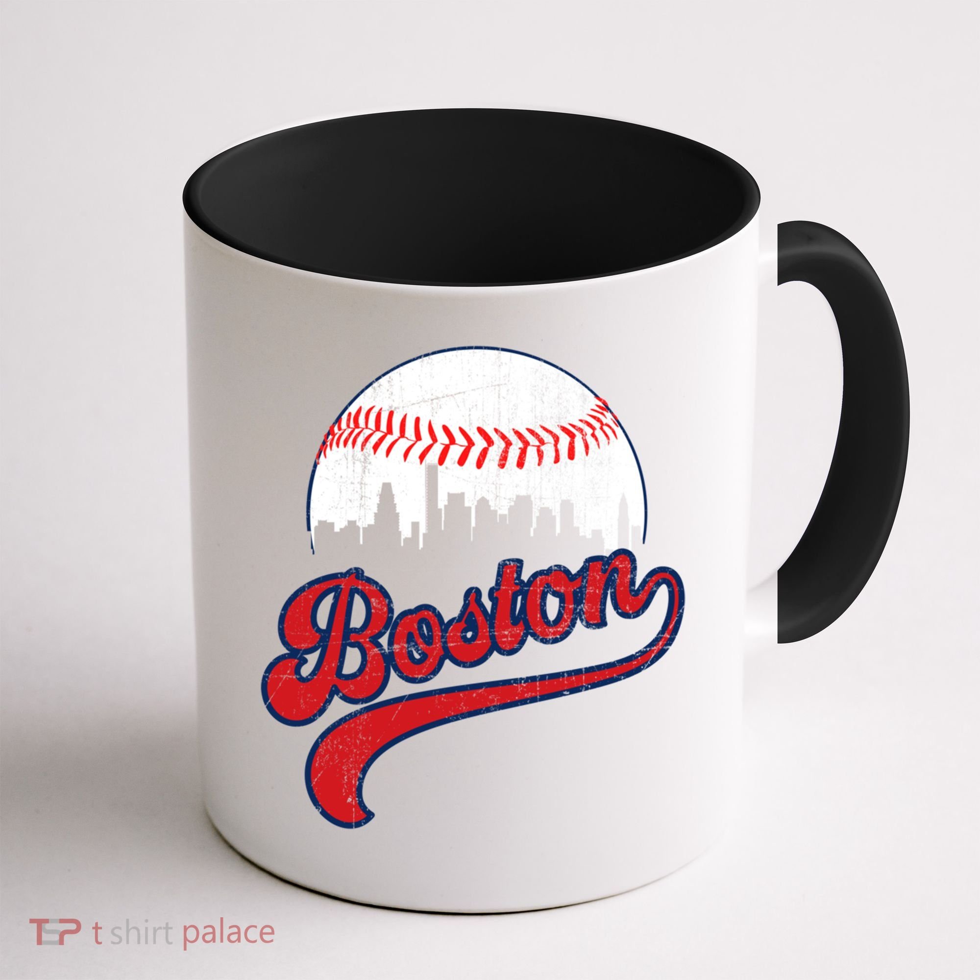 Retro Skyline Boston Baseball Meaningful Gift Coffee Mug