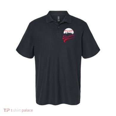 Retro Skyline Boston Baseball Meaningful Gift Polo