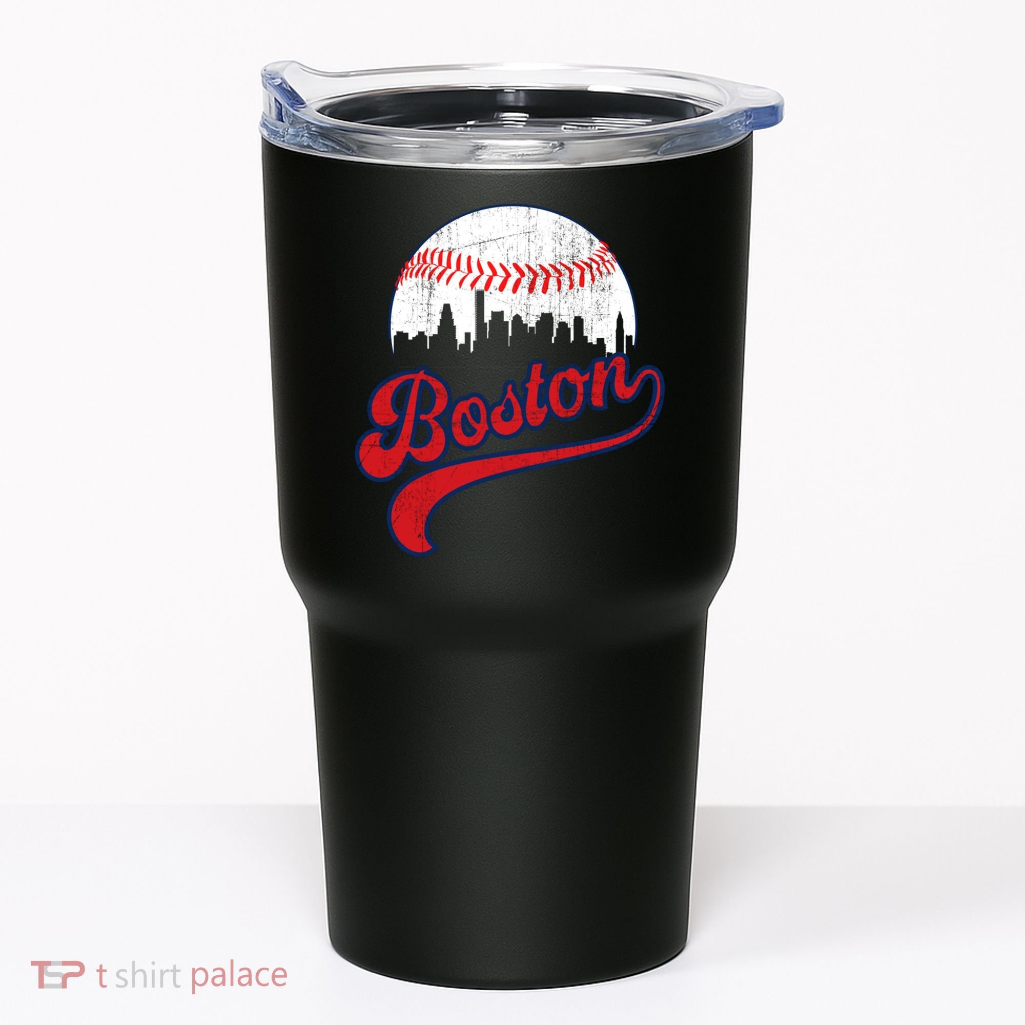 Retro Skyline Boston Baseball Meaningful Gift Tumbler