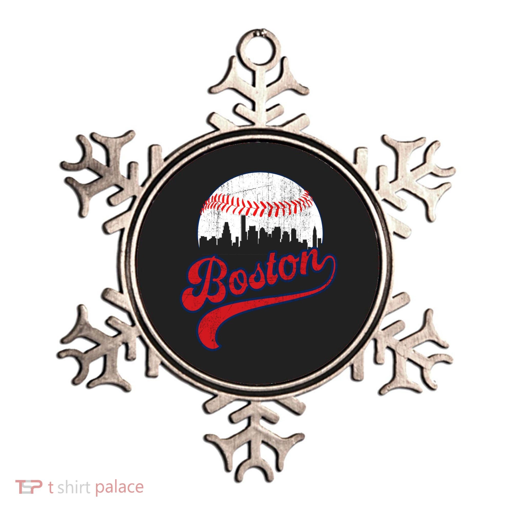 Retro Skyline Boston Baseball Meaningful Gift Ornament