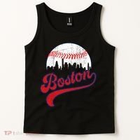 Retro Skyline Boston Baseball Meaningful Gift Tank Top thumb 2