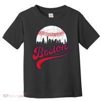 Retro Skyline Boston Baseball Meaningful Gift Toddler T-Shirt thumb 0