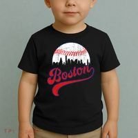 Retro Skyline Boston Baseball Meaningful Gift Toddler T-Shirt thumb 2