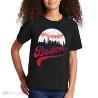 Retro Skyline Boston Baseball Meaningful Gift Kids T-Shirt thumb 2