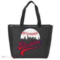 Retro Skyline Boston Baseball Meaningful Gift Tote Bag thumb 0