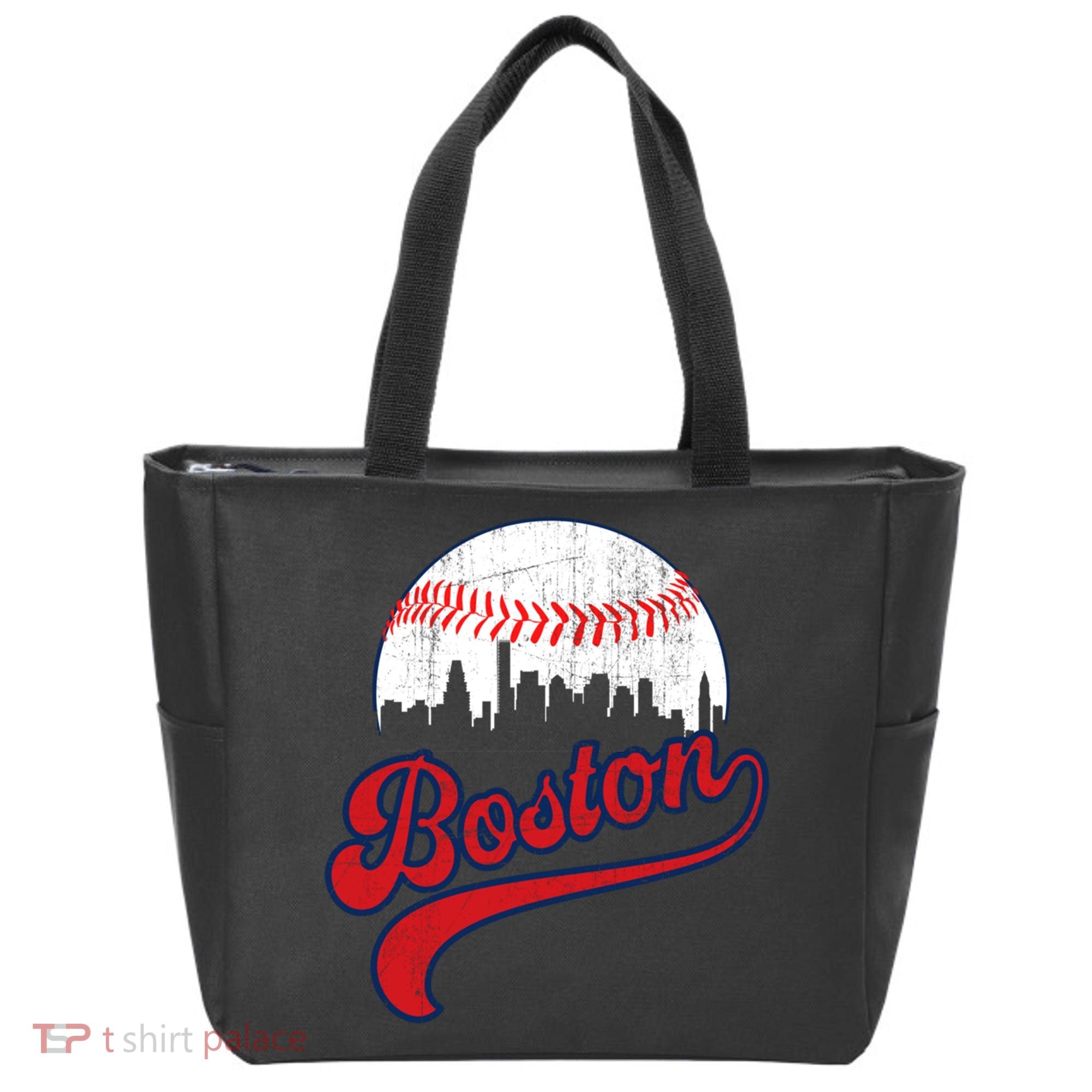 Retro Skyline Boston Baseball Meaningful Gift Tote Bag