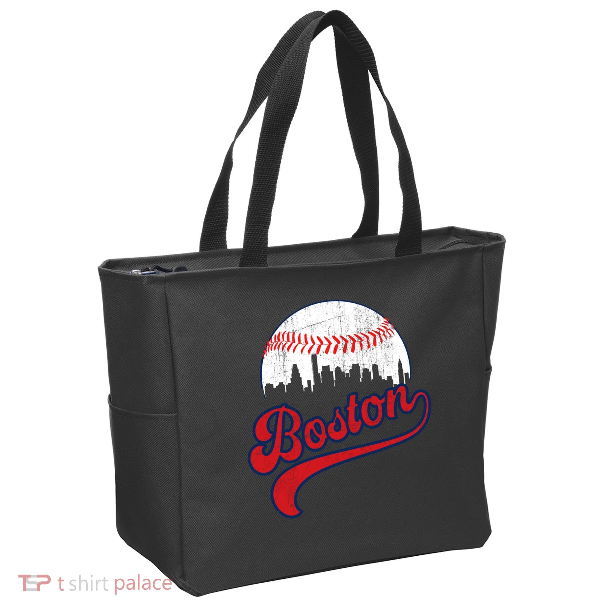 Retro Skyline Boston Baseball Meaningful Gift Tote Bag