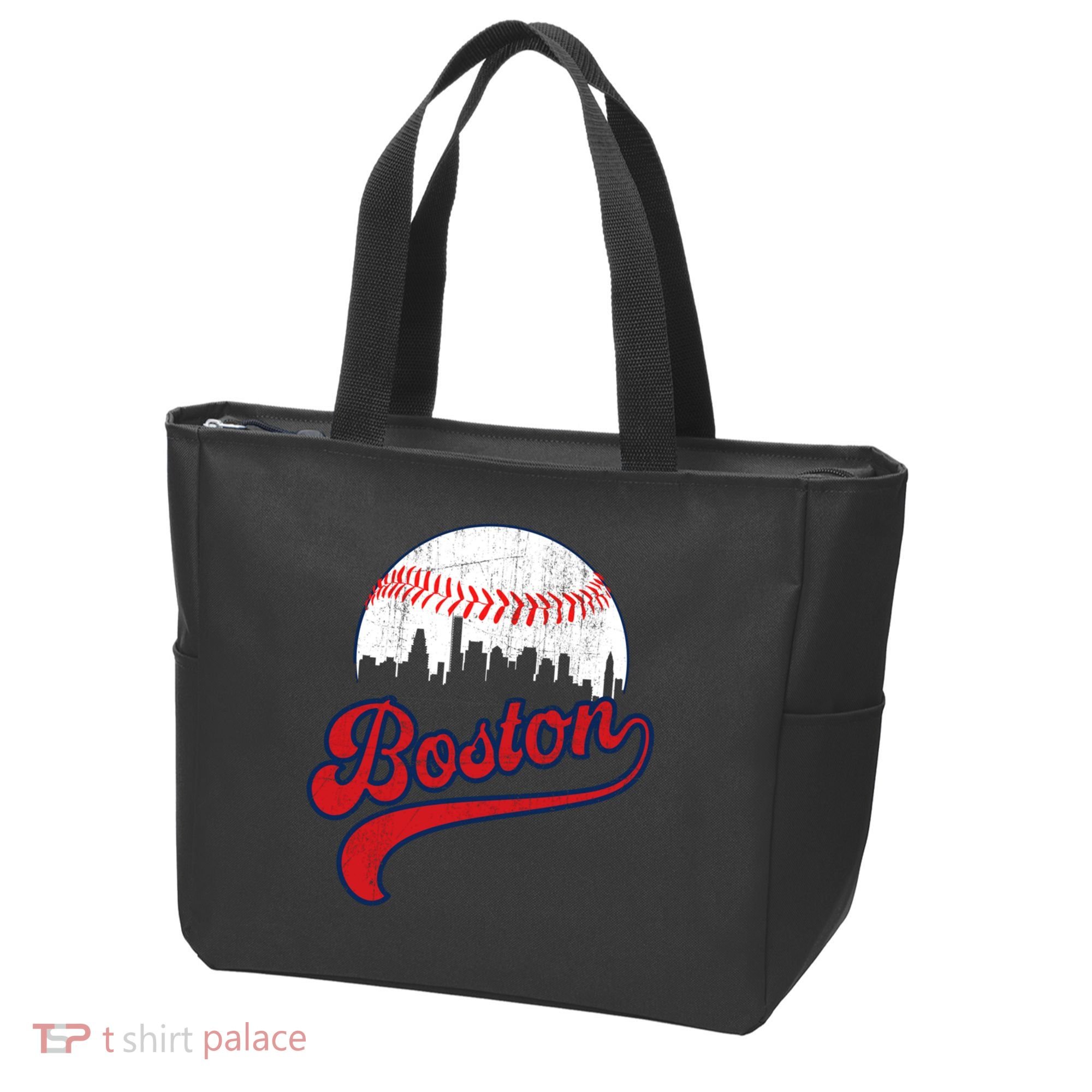 Retro Skyline Boston Baseball Meaningful Gift Tote Bag