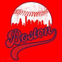 Retro Skyline Boston Baseball Meaningful Gift Santa Hat thumb 1