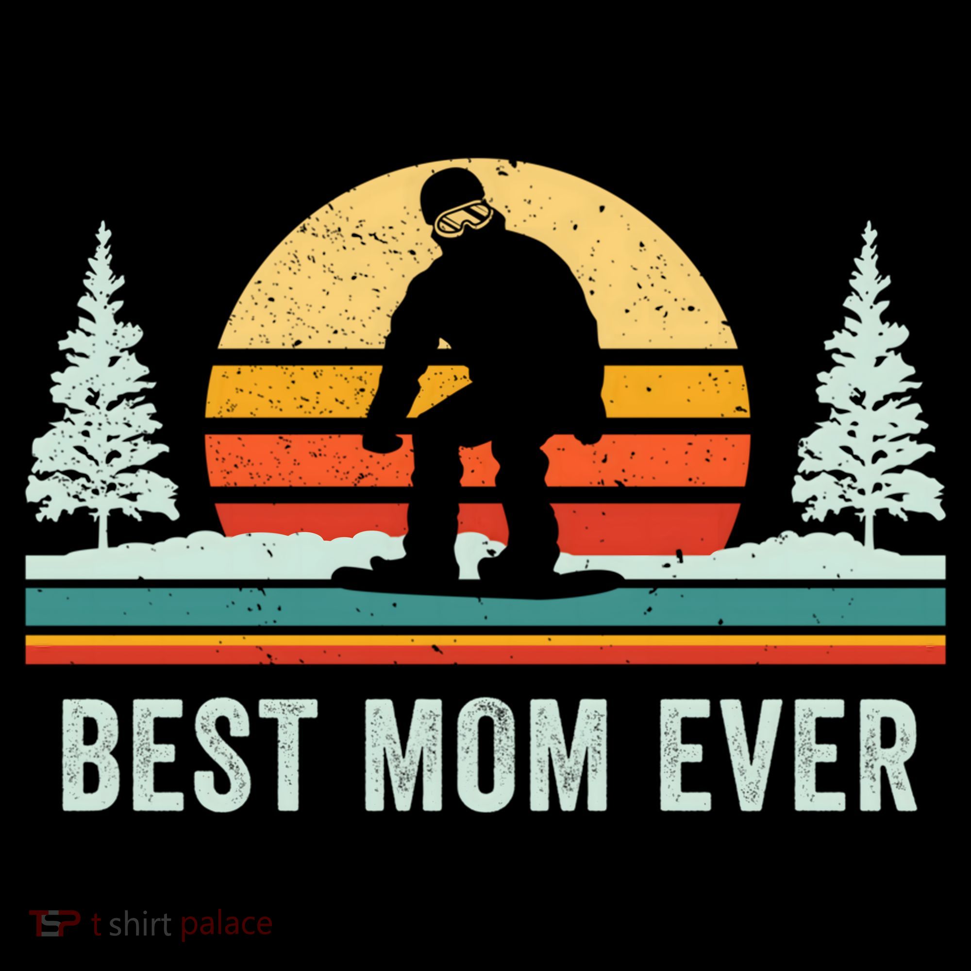 Retro Snowboarding Best Mom Ever Snowboarder Mama Snowboard Gift Coffee Mug