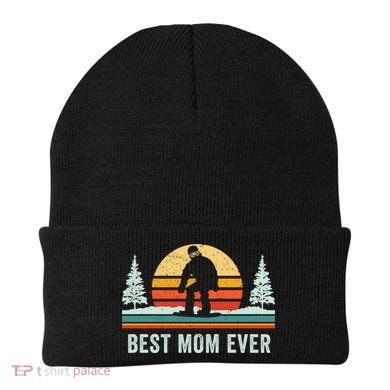 Retro Snowboarding Best Mom Ever Snowboarder Mama Snowboard Gift Beanie
