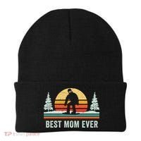 Retro Snowboarding Best Mom Ever Snowboarder Mama Snowboard Gift Beanie thumb 0