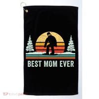 Retro Snowboarding Best Mom Ever Snowboarder Mama Snowboard Gift Golf Towel thumb 0