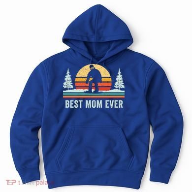 Retro Snowboarding Best Mom Ever Snowboarder Mama Snowboard Gift Hoodie