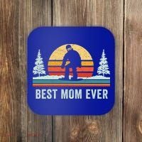 Retro Snowboarding Best Mom Ever Snowboarder Mama Snowboard Gift Coaster thumb 0