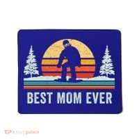 Retro Snowboarding Best Mom Ever Snowboarder Mama Snowboard Gift Mousepad thumb 0