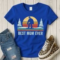 Retro Snowboarding Best Mom Ever Snowboarder Mama Snowboard Gift Women's T-Shirt thumb 3