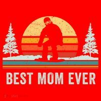 Retro Snowboarding Best Mom Ever Snowboarder Mama Snowboard Gift Santa Hat thumb 1