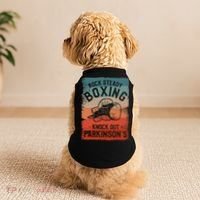 Rock Steady Boxing Knock Out Parkinsons Awareness Doggie Tank thumb 2