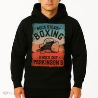 Rock Steady Boxing Knock Out Parkinsons Awareness Hoodie thumb 2