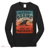 Rock Steady Boxing Knock Out Parkinsons Awareness Long Sleeve Shirt thumb 0