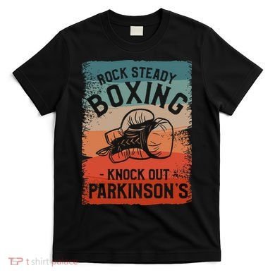 Rock Steady Boxing Knock Out Parkinsons Awareness T-Shirt