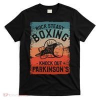 Rock Steady Boxing Knock Out Parkinsons Awareness T-Shirt thumb 0