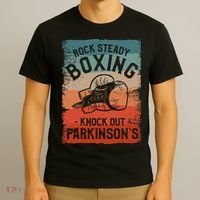 Rock Steady Boxing Knock Out Parkinsons Awareness T-Shirt thumb 3