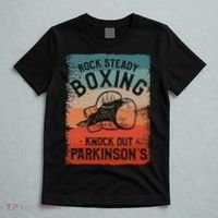 Rock Steady Boxing Knock Out Parkinsons Awareness T-Shirt thumb 5