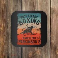 Rock Steady Boxing Knock Out Parkinsons Awareness Coaster thumb 0