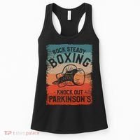 Rock Steady Boxing Knock Out Parkinsons Awareness Women's Tank Top thumb 0